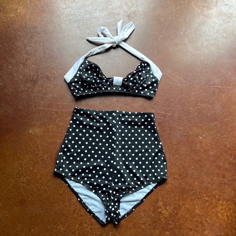 50s Pinup Polka Dot Bikini
